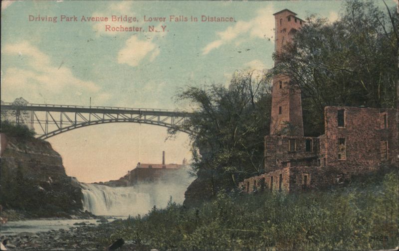 Driving Park Avenue Bridge, Lower Falls Rochester New York