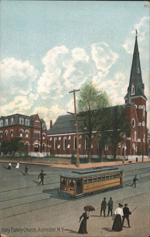 Holy Family Church, Streetcar, Rochester, NY New York