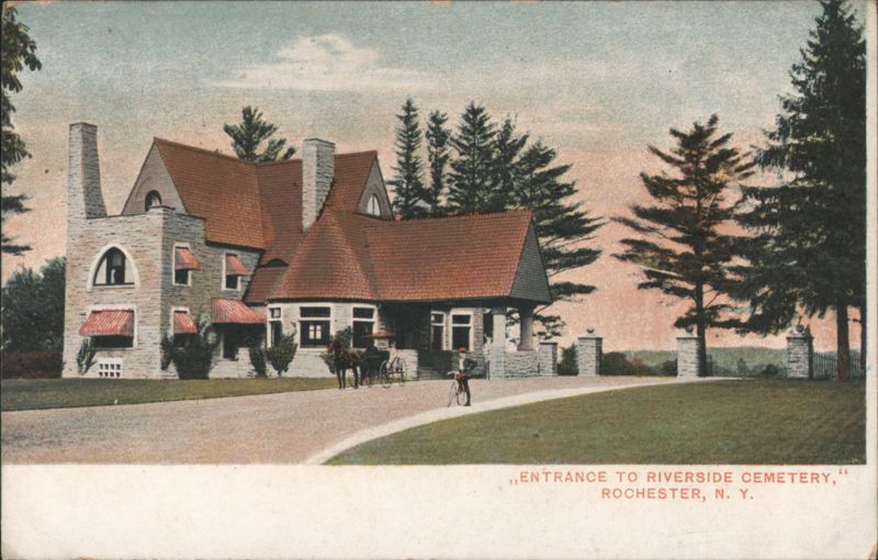 Entrance to Riverside Cemetery, Rochester, NY New York