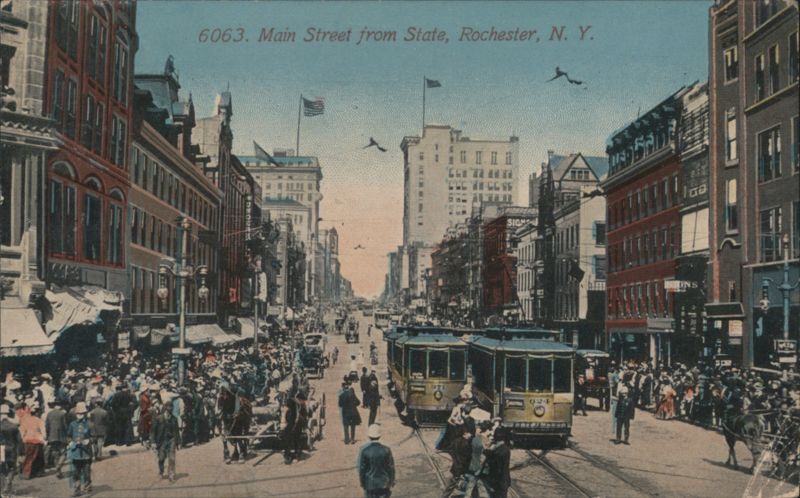 Main Street from State, Rochester, NY New York