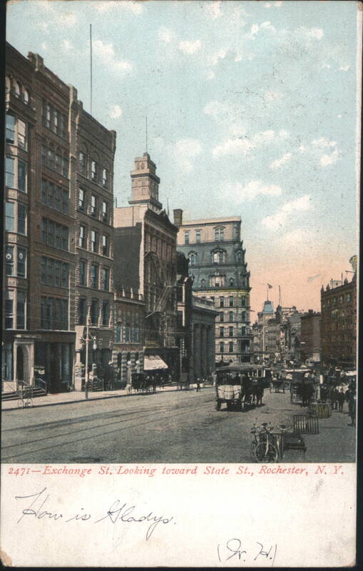 Exchange St. Looking toward State St., Rochester, NY New York