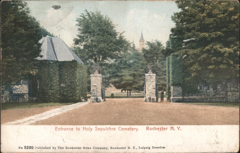 Entrance to Holy Sepulchre Cemetery, Rochester New York