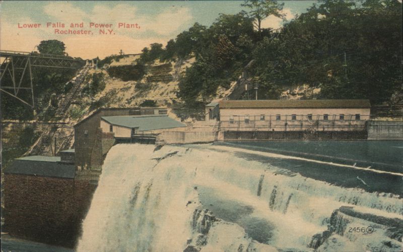 Lower Falls and Power Plant Rochester New York