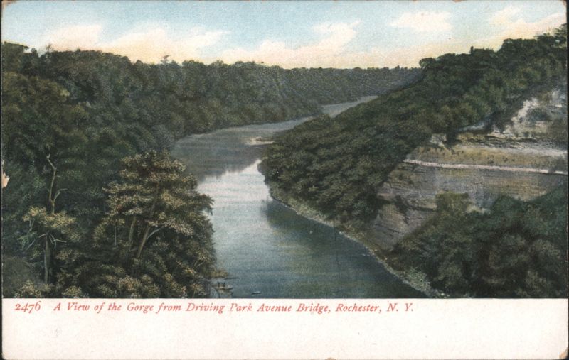 Gorge from Driving Park Avenue Bridge, Rochester New York