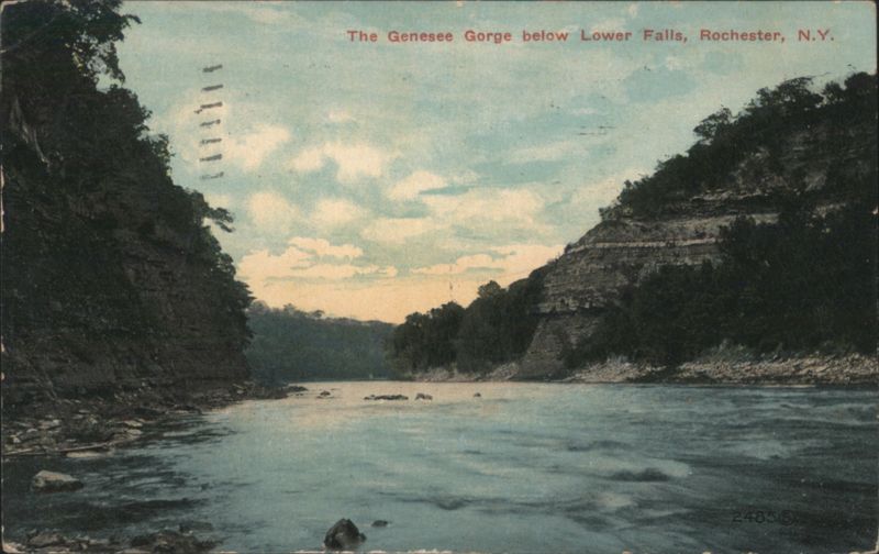 Genesee Gorge below Lower Falls, Rochester, NY New York