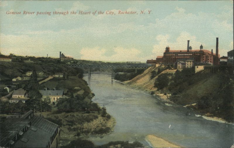Genesee River through Heart of the City, Rochester, NY New York