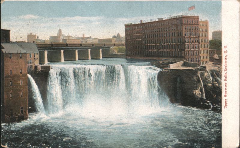 Upper Genesee Falls, Rochester, N.Y. New York