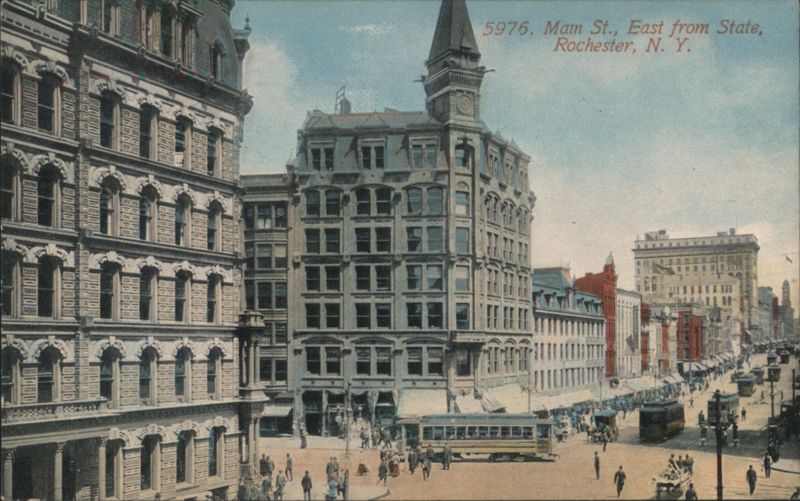 Main St. East from State, Rochester, NY New York