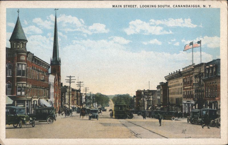 Main Street, Looking South, Canandaigua, N. Y. New York