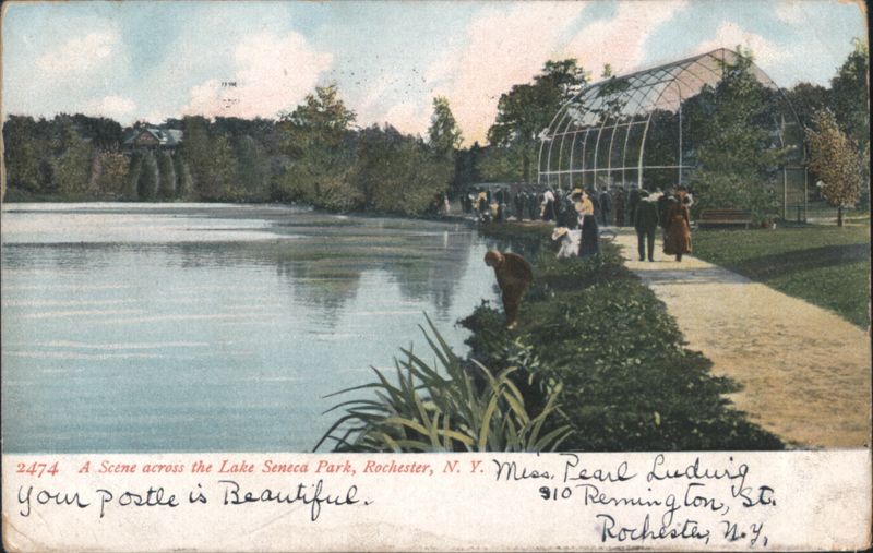 Lake Seneca Park, Rochester, NY - Greenhouse & Lake View New York