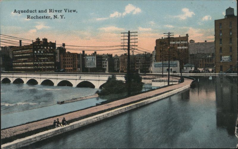 Aqueduct and River View, Rochester, N. Y. New York
