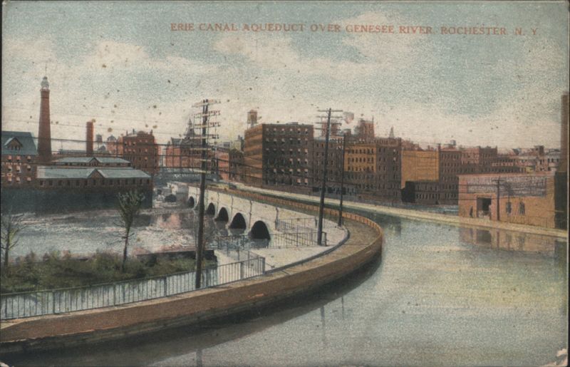 Erie Canal Aqueduct over Genesee River Rochester New York