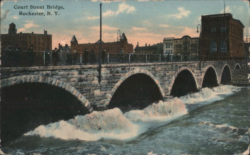 Court Street Bridge, Rochester, NY - Stone Arches, Rapids New York