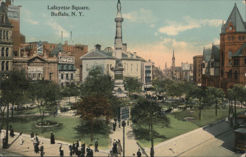 Lafayette Square, Monument, Buffalo, NY New York