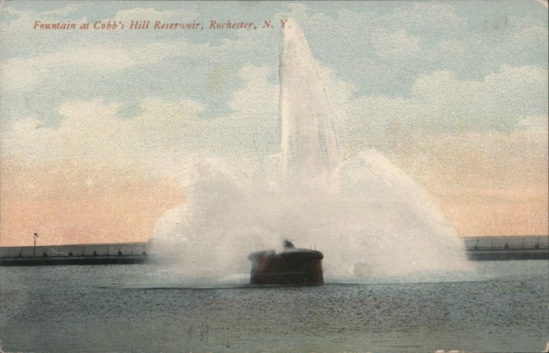 Fountain at Cobb's Hill Reservoir, Rochester, N. Y. New York