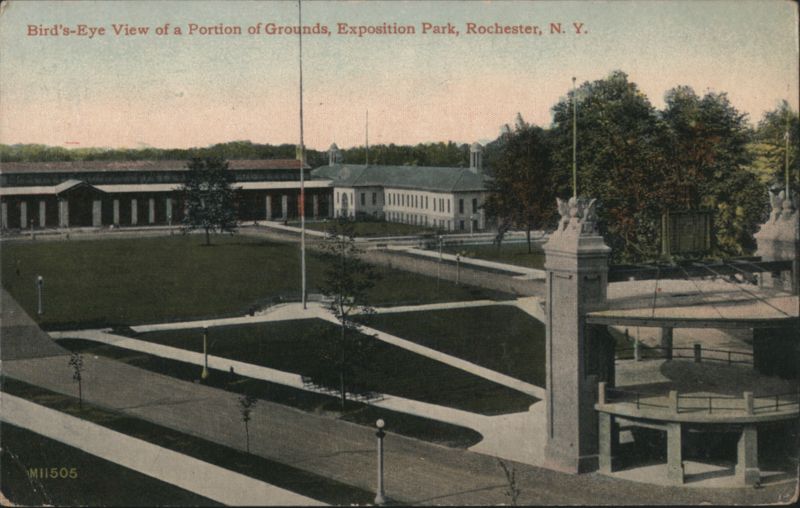 Bird's-Eye View Exposition Park Grounds, Rochester, NY New York