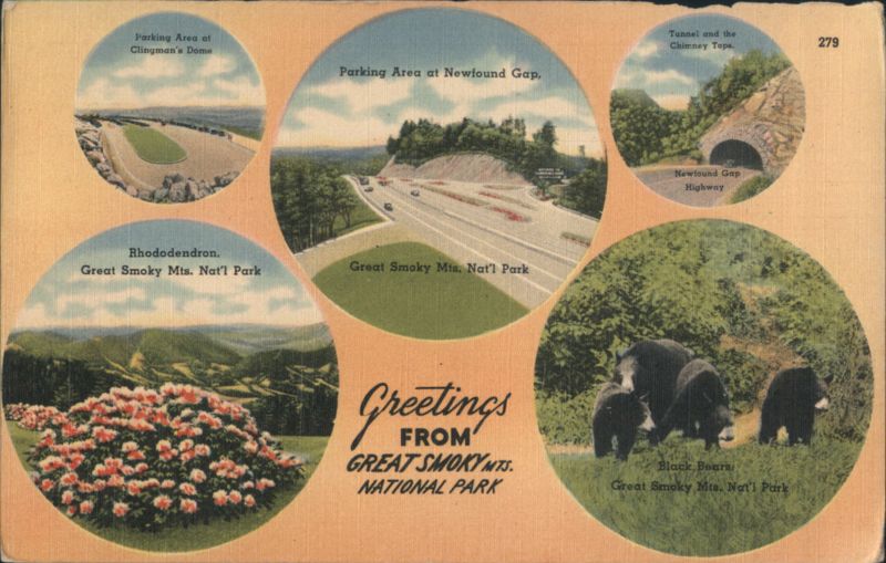 Greetings Great Smoky Mountains National Park Multi-View Tennessee