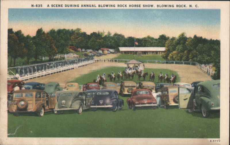 A Scene During Annual Blowing Rock Horse Show North Carolina
