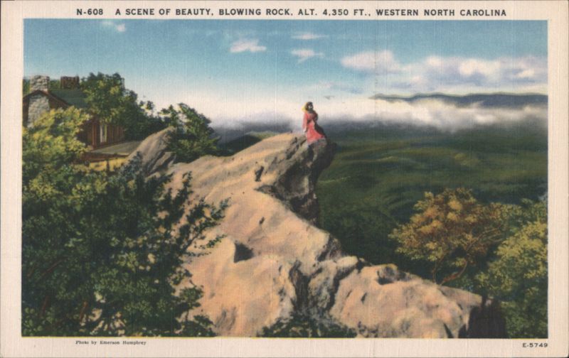 A Scene of Beauty, Blowing Rock, Alt. 4,350 Ft. North Carolina