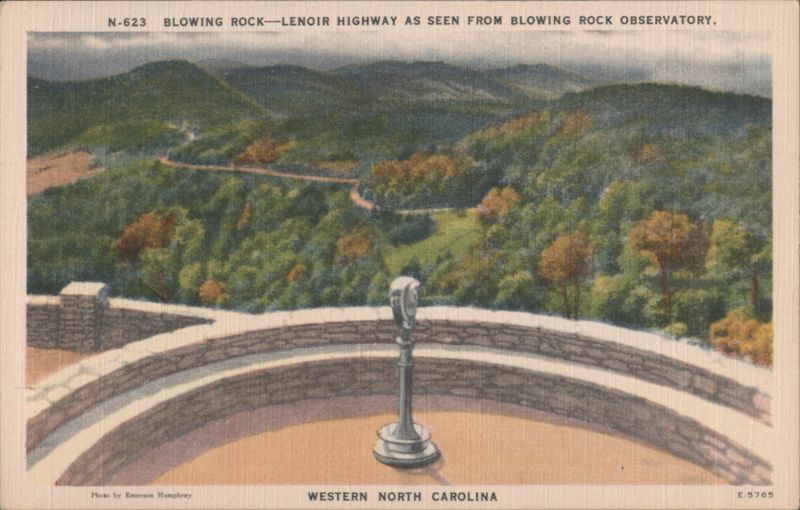 Blowing Rock Observatory View, Lenoir Highway, NC North Carolina