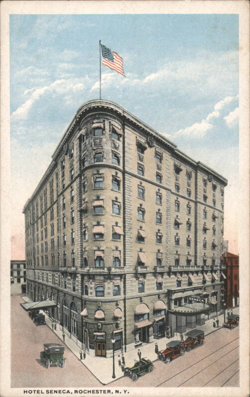 Hotel Seneca, Rochester, NY - Street View with Cars New York