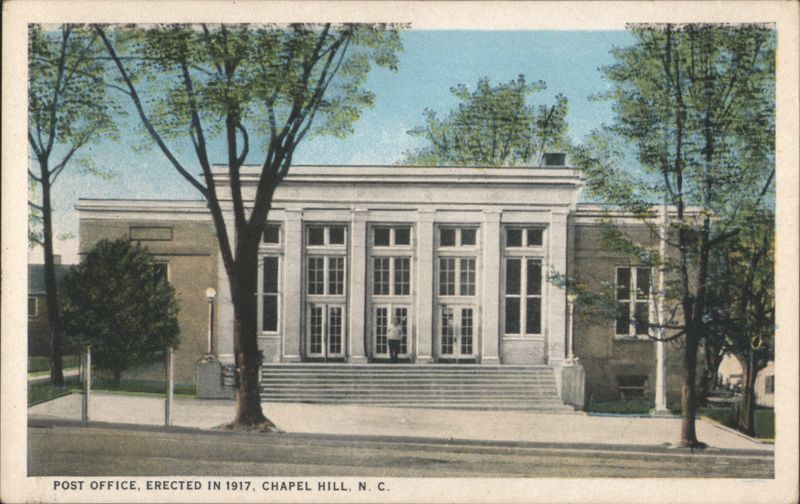 Post Office, Chapel Hill, NC, Erected 1917 North Carolina