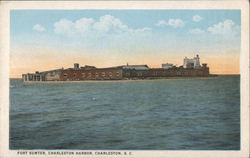 Fort Sumter, Charleston Harbor, Civil War First Shot South Carolina