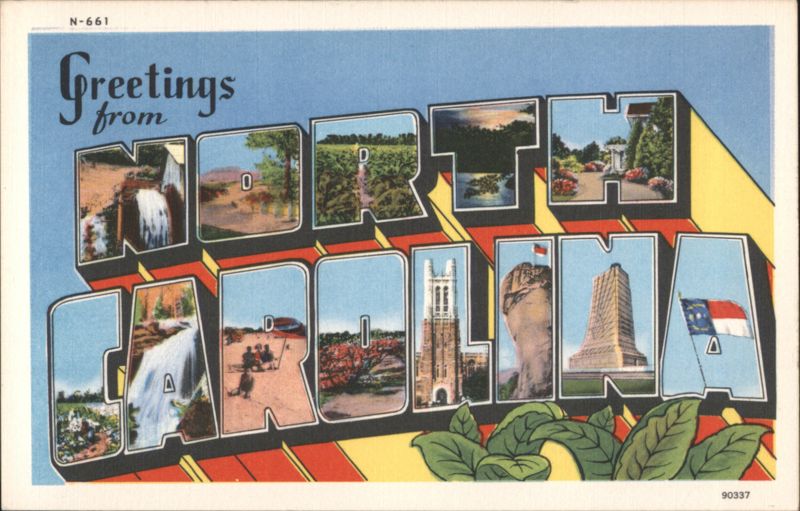 Greetings from North Carolina Multi-View Scenic Scenes