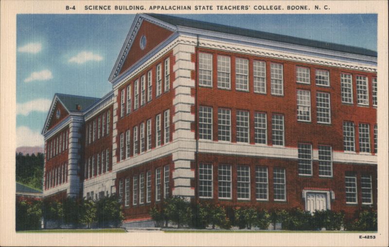 Science Building, Appalachian State Teachers' College Boone North Carolina