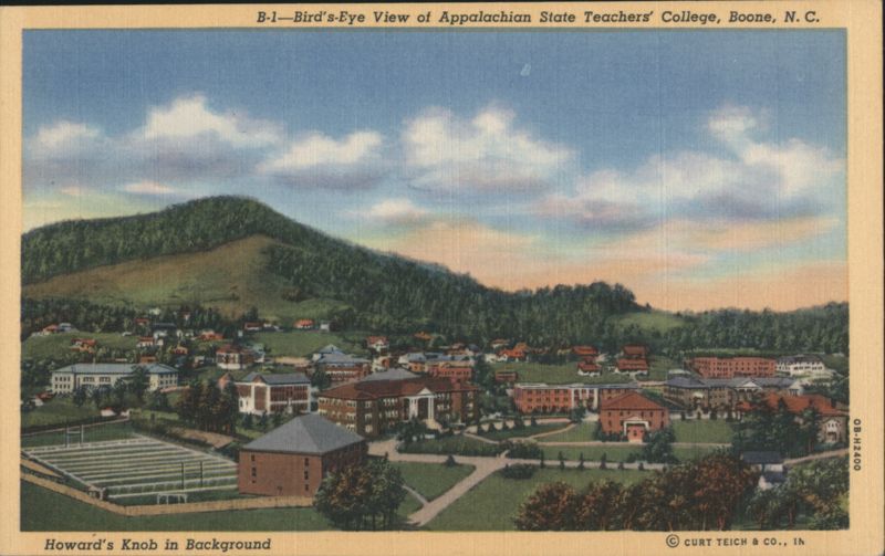Appalachian State Teachers' College, Howard's Knob, Boone, NC North Carolina