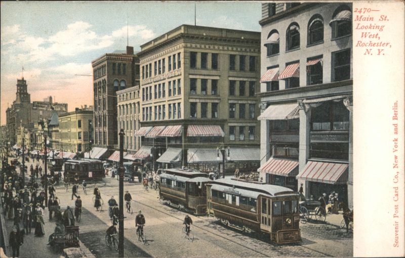 Main St. Looking West, Rochester, NY New York