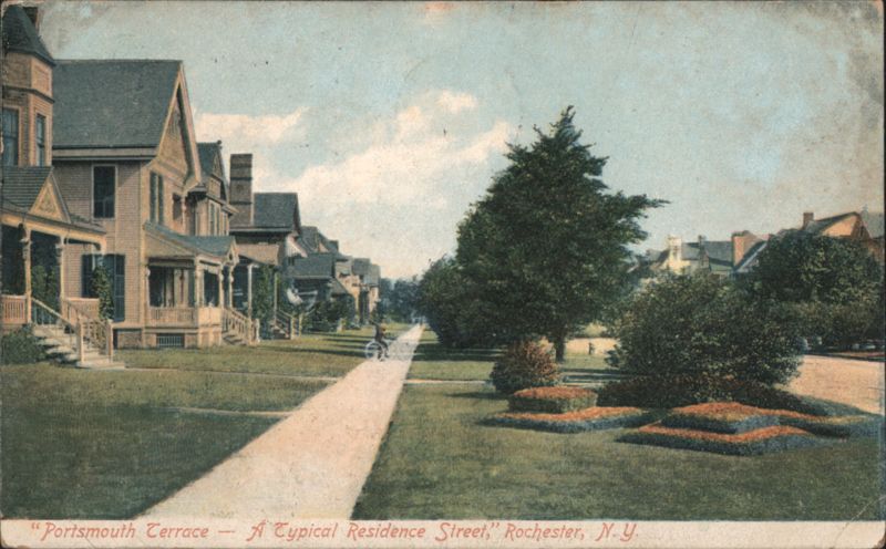 Portsmouth Terrace, A Typical Residence Street, Rochester, N.Y. New York
