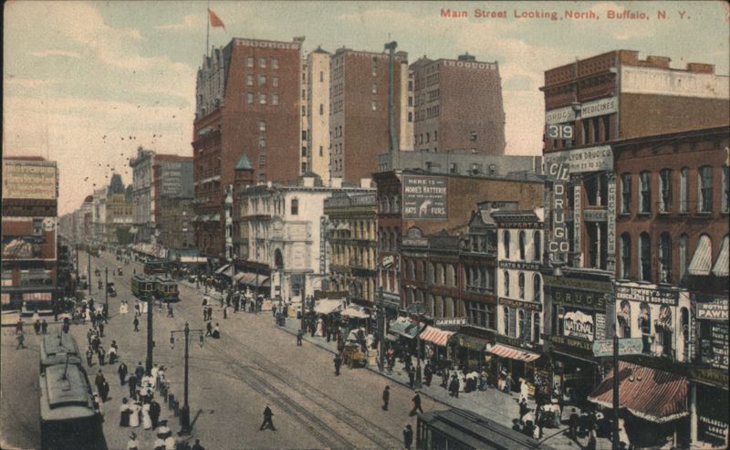 Main Street Looking North, Buffalo, NY New York