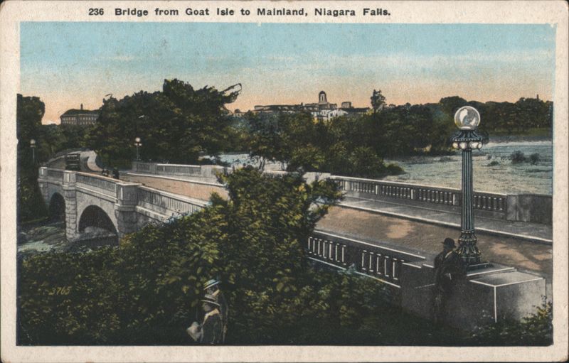 Bridge from Goat Isle to Mainland, Niagara Falls New York
