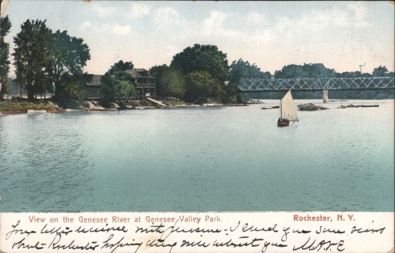 Genesee River at Genesee Valley Park, Rochester, NY New York