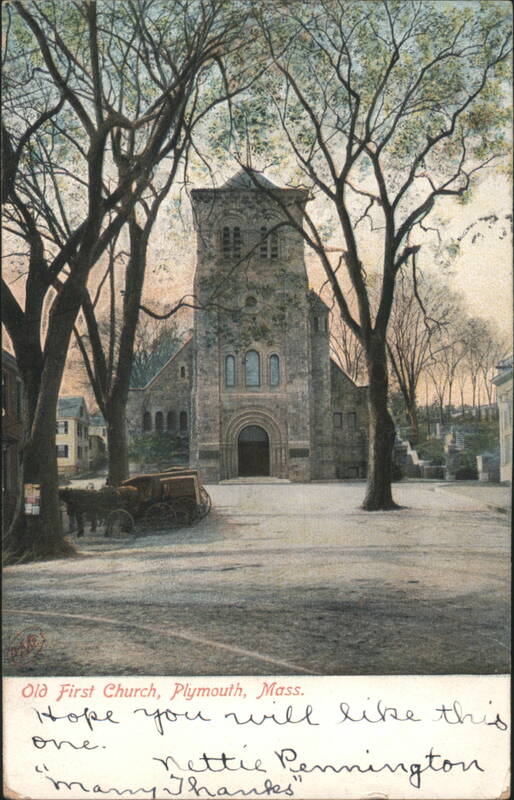 Old First Church, Plymouth, Mass. Massachusetts