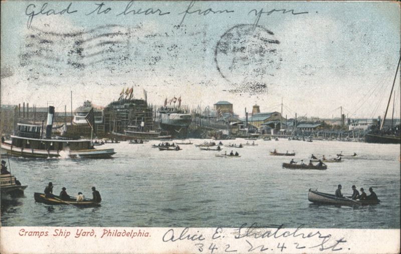 Cramps Ship Yard, Philadelphia Pennsylvania