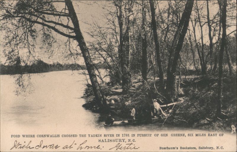 Ford Where Cornwallis Crossed Yadkin River, Salisbury, NC North Carolina