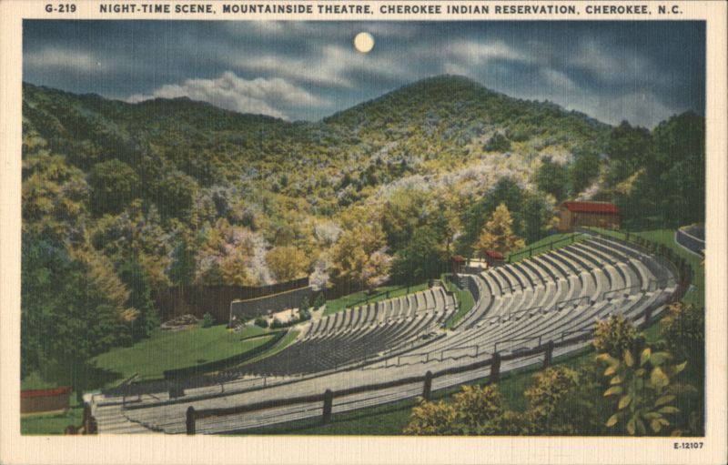 Night-Time Scene, Mountainside Theatre, Cherokee, NC North Carolina
