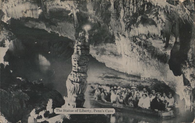 Penn's Cave, The Statue of Liberty, All Water Cavern, PA Centre Hall Pennsylvania