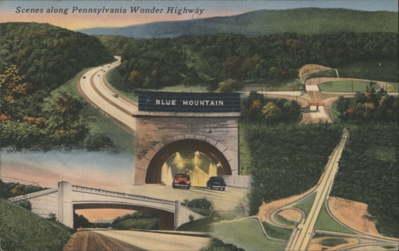 Pennsylvania Wonder Highway, Blue Mountain Tunnel & Bridges
