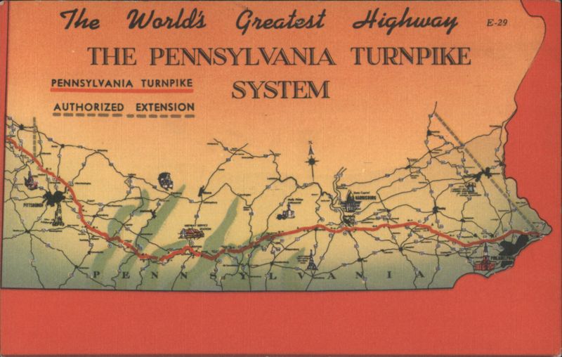 Pennsylvania Turnpike System Map World's Greatest Highway