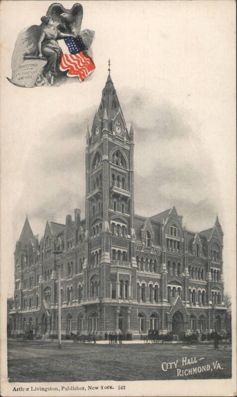 Richmond City Hall, VA, Patriotic Overlay Virginia