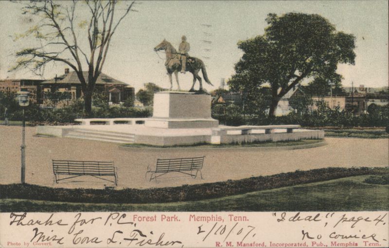 Forest Park Equestrian Statue, Memphis, TN Tennessee