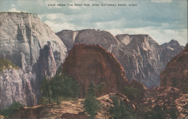 View from the West Rim, Zion National Park Utah