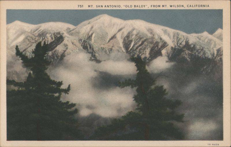 Mt. San Antonio Old Baldy from Mt. Wilson, CA California