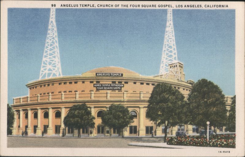 Angelus Temple, Church of the Four Square Gospel Los Angeles California