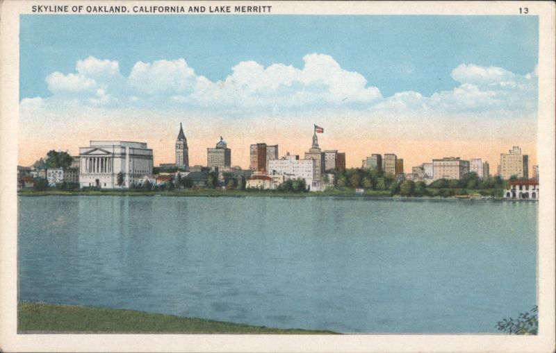 Oakland, CA Skyline and Lake Merritt California