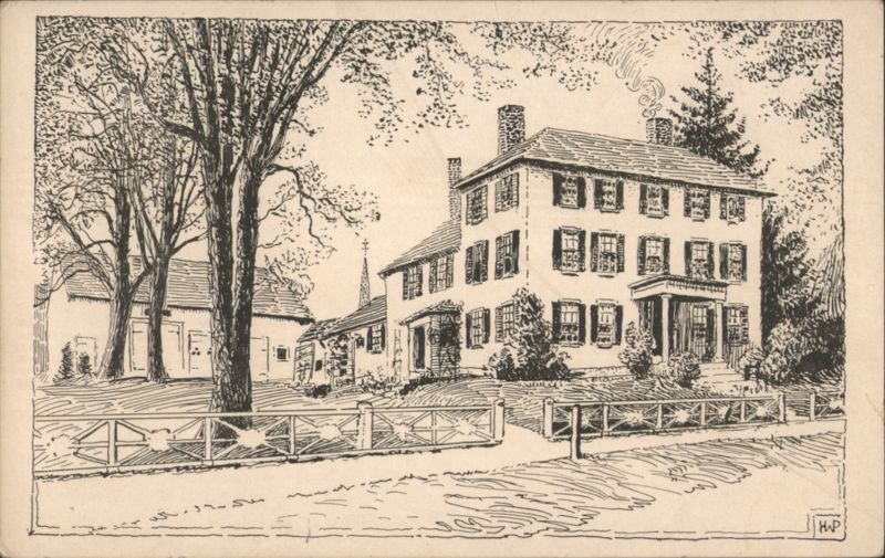 House Built in 1819 by Deacon Amos Blanchard, Andover Massachusetts