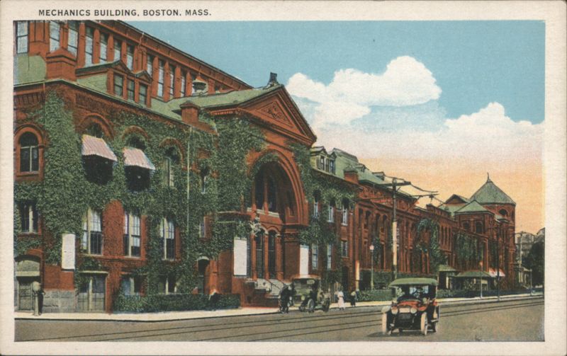 Mechanics Building, Boston, Mass. Massachusetts
